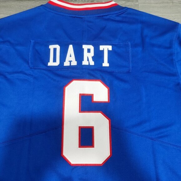 Mens Kids Youths Jaxson Dart Blue Jersey Stitched Royal Vapor - Picture 5 of 6